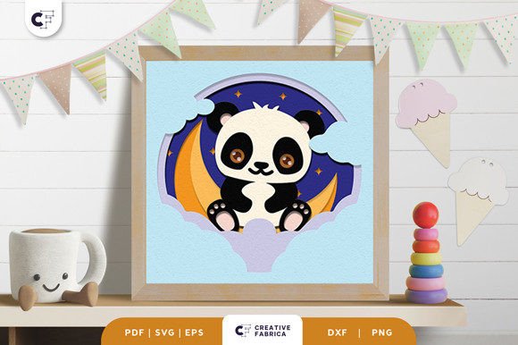 Baby Panda 3D SVG for Blog Visuals