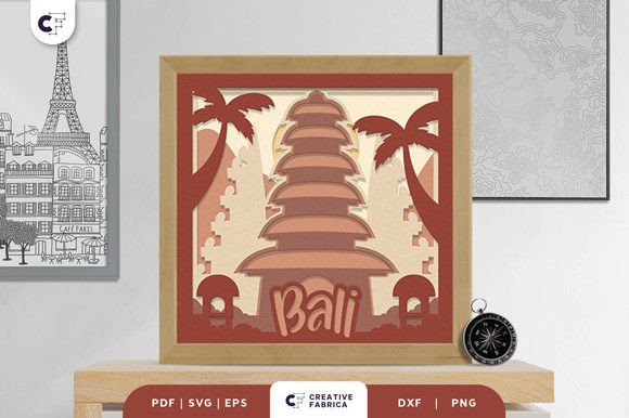Bali Indonesia 3D Shadow Box Papercut Review