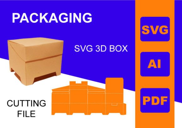 Box Template Svg: A 3D SVG Asset for Shapes