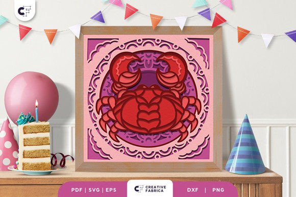 Cancer 3D SVG for Birthdays & Blogs