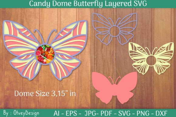 Candy Dome Butterfly 3D SVG: A Crafter's Shape Review