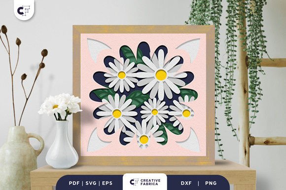 Daisy Petals 3D SVG: A Spring Branding Essential