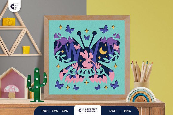 Fairy Butterfly 3D SVG: A Fantasy And Fairy Tales Gem