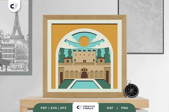 Granada Spain 3D Shadow Box: A Countries 3D SVG Review