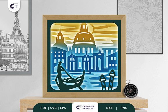Review: Venice Italy 3D Shadow Box Paper Cut Design