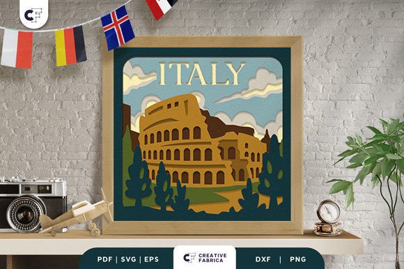 Rome Colosseum 3D SVG: A Countries Craft Gem