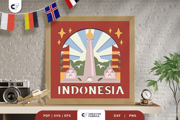 South East Asia Landmark 3D SVG for Countries Branding