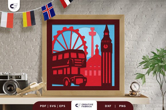 UK Landmark 3D SVG for Countries Branding