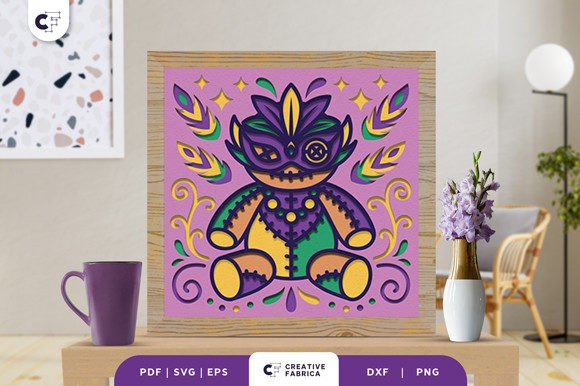 Voodoo Mardi Gras 3D Papercut SVG Review
