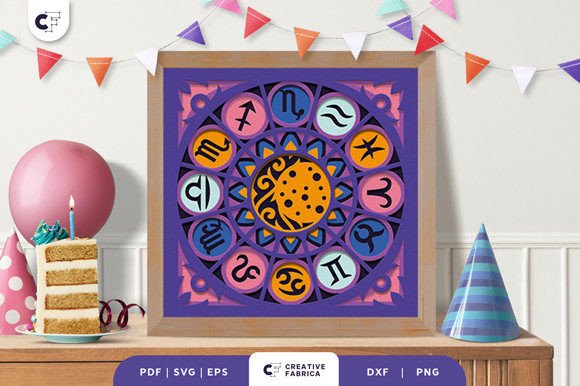 Zodiac 3D SVG for Birthdays & Blogs